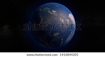 Picture of Earth Planet in Space
