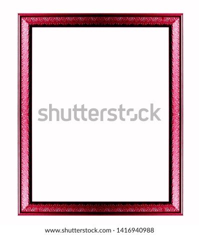 Frame isolated on the white background.