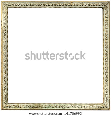 Isolated black picture frame.