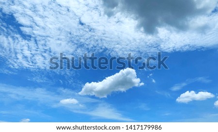 Cirrocumulus, Blue sky and high cloud