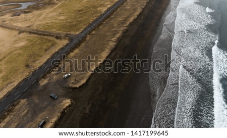 Beautiful Icelandic Landscapes - Black Sandy Beach, Brimilsvellir