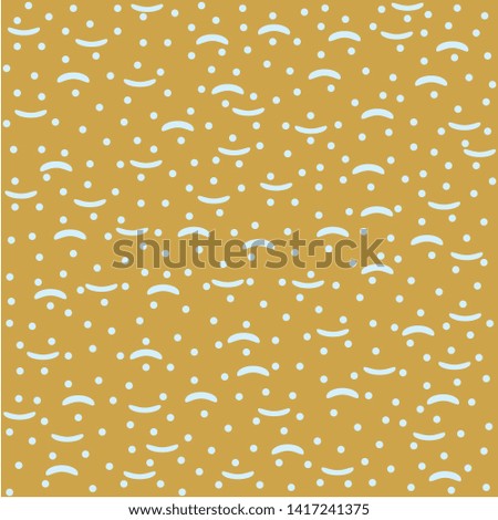 Bright pattern with geometric shapes on the yellow background. Thendy colors