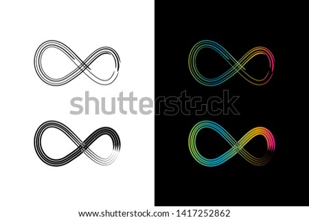 Simple and Clean illustration infinity symbol.