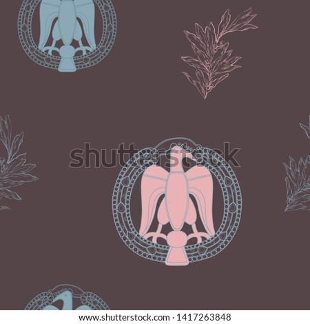 Simple antique pattern, vector, drawing for design