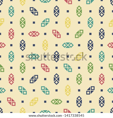 Abstract geometric pattern with lines. Vector, fabric abstract seamless background, background with hand drawn elements. Vintage motifs. old style