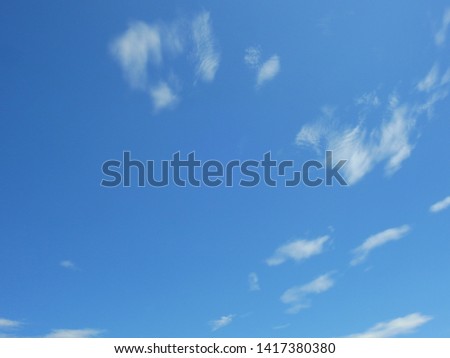 Blue sky with little clouds,Partly cloudy sky