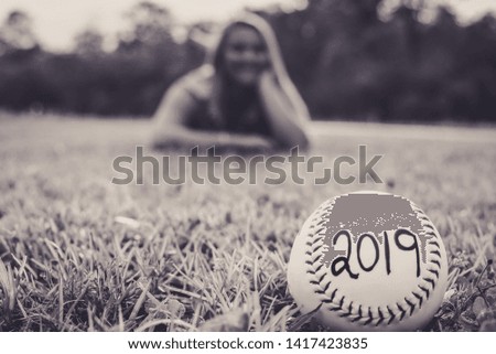 2019 Softball for a young graduating High School Senior.