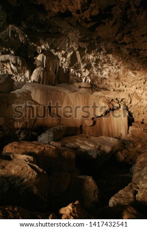 Cave in Thailand ,Touristed cave with stalagmites and stalactites