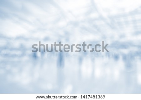 BLURRED OFFICE BACKGROUND, MODERN COMMERCIAL HALL, BUSINESS INTERIOR