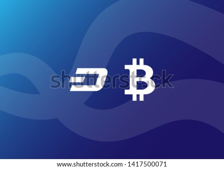 Cryptocurrencies Bitcoin Dash Coin Ripple Coin Ethereum Lite Coin Icons Vector Illustration