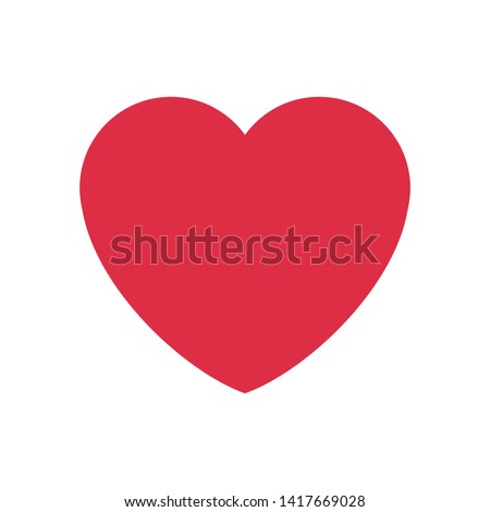 Romantic Heart Icon for Marriage Celebration Royalty-Free Stock Photo #1417669028