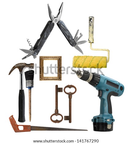 House build with different tools