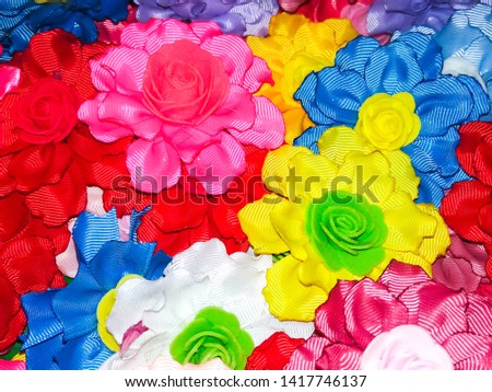handmade fabric flowers craft decoration
