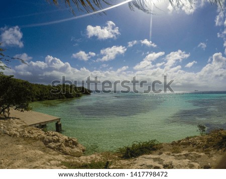 Aruba's beach during a summer day