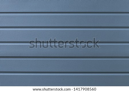 Blue metal texture background. Gray abstract lines pattern. 