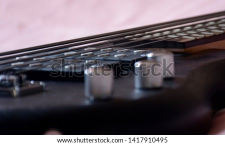 Music Instruments 5 Strings Black Bass Guitar