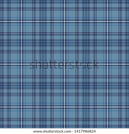 Blue  and  White Tartan  Plaid  Seamless Pattern Background. Flannel  Shirt Tartan Patterns. Trendy Tiles Vector Illustration for Wallpapers.
