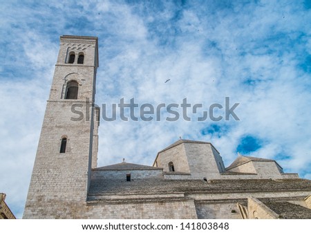 Beautiful cathedral in Molfetta in Italy, Apulia region