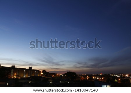 Sunset - my town in long exposure