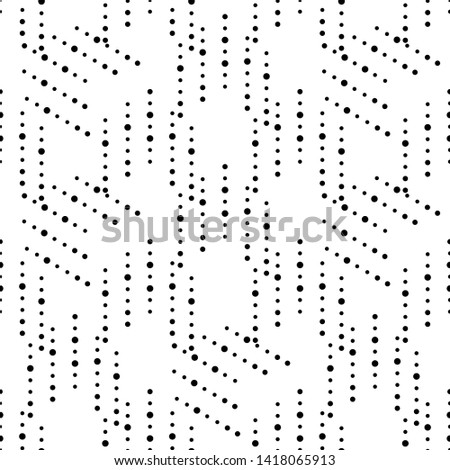 Geometric Dot Seamless Pattern Vector Art Illustration
