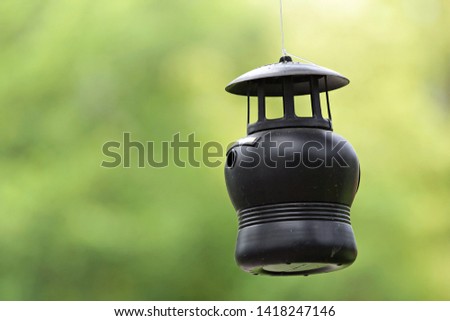 A Vintage Lantern Hung at the park
