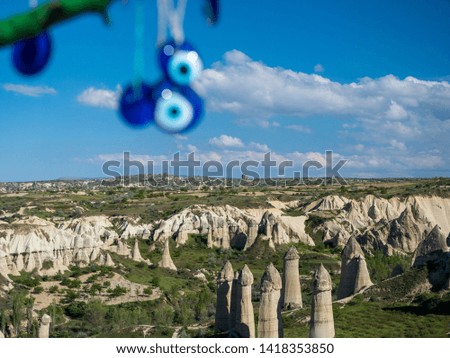 Landscape of Cappadocia on Turkey.