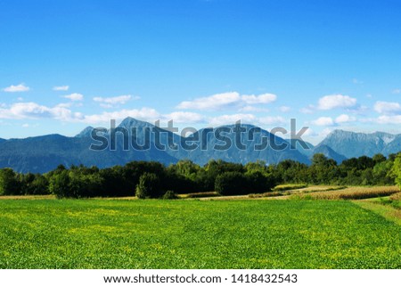 Photo of alp on the italian border with austria