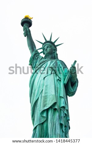 Statue of Liberty National Monument. Sculpture by Frédéric Auguste Bartholdi. Manhattan. New York. USA. 