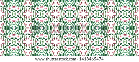 Flower pattern. Seamless tekstrura. Ethnic print.  Boho style.  Hippie vegetable fabric. Modern background. Folk design. 
