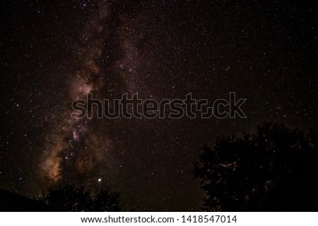 Milky way star galaxy night