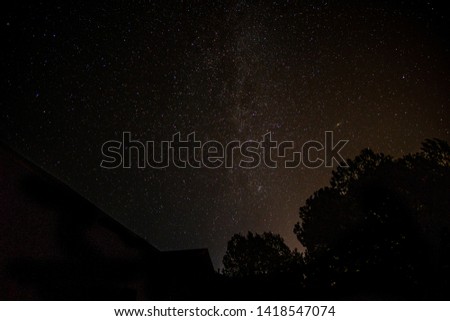 Milky way star galaxy night