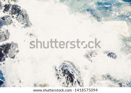 Mediterranean views of the sea in summer nature background
