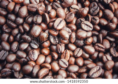 Coffee beans, raw materials for making drinks