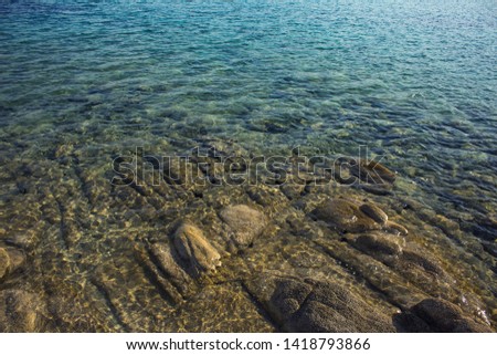 empty nature stone and rocky beach local scenery landscape photography from above calming wallpaper patter with empty copy space
