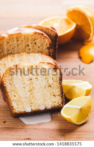 Lemon and orange drizzle cake