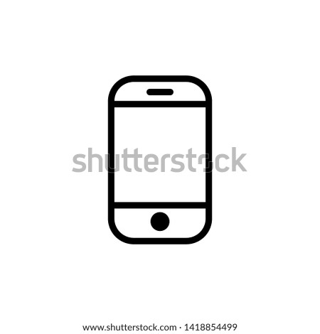 mobile phone icon vector illustration - vector
