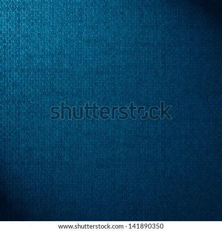 blue canvas background or turquoise woven linen texture