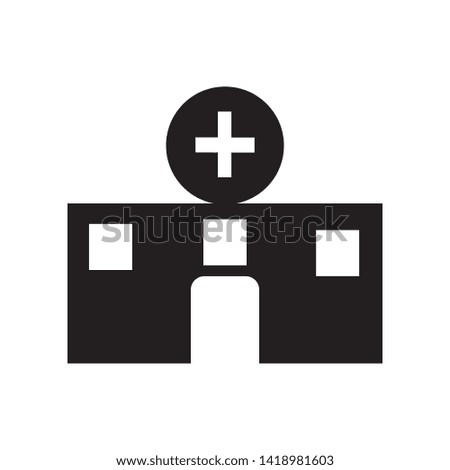 hospital icon vector illustration template