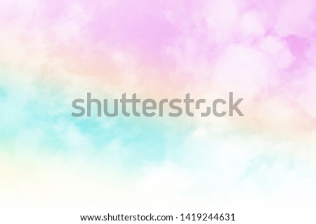 Sky Cloud pastel with a Colorful background 