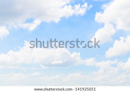 Big cloud with the bluesky Royalty-Free Stock Photo #141925051