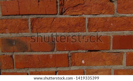 texture and background of old and red brick wall