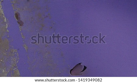 soiled and old purple foam in the daytime
