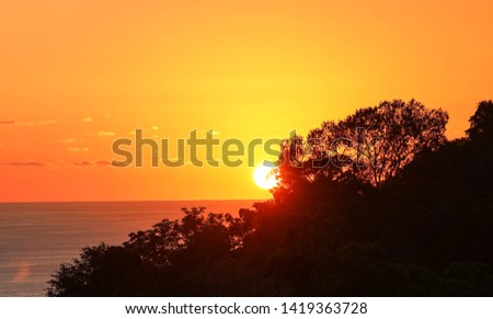 Sunset in the Jungle of Costa Rica