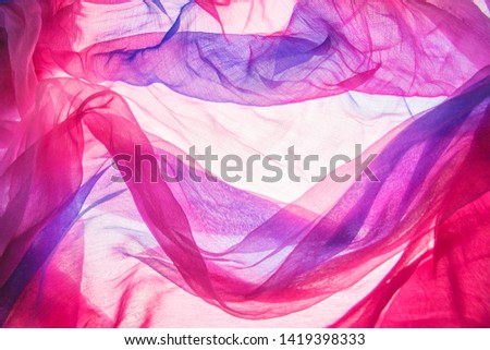 Colorful fabric material abstract background and texture