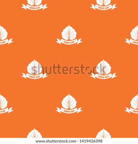 Eco planet pattern vector orange for any web design best