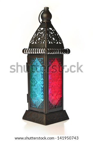 an isolated arabic lantern Royalty-Free Stock Photo #141950743