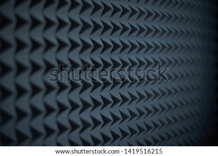 Acoustic foam panel background, shallow depth of field