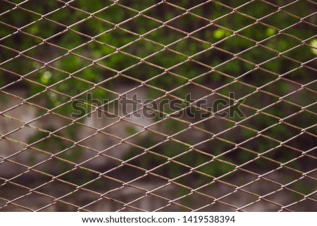 metal mesh as a fence or background