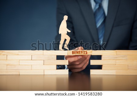 Employee benefits help to get the best human resources. Benefit policy will help you get employees from your competitors. Royalty-Free Stock Photo #1419583280