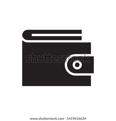 wallet icon symbol sign, vector, eps 10